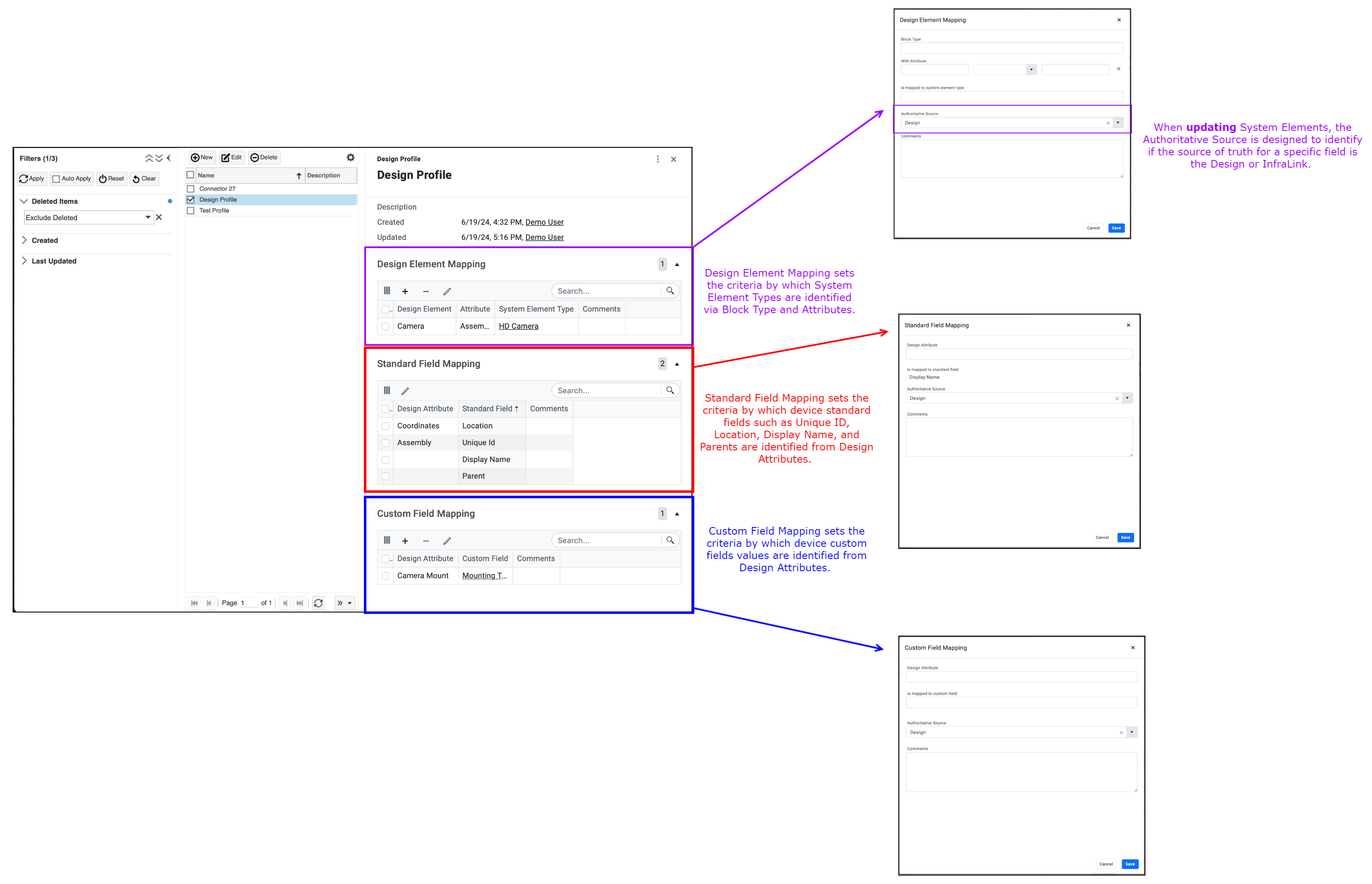 Managing Design Profiles