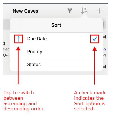 Case Sort Menu Annotated