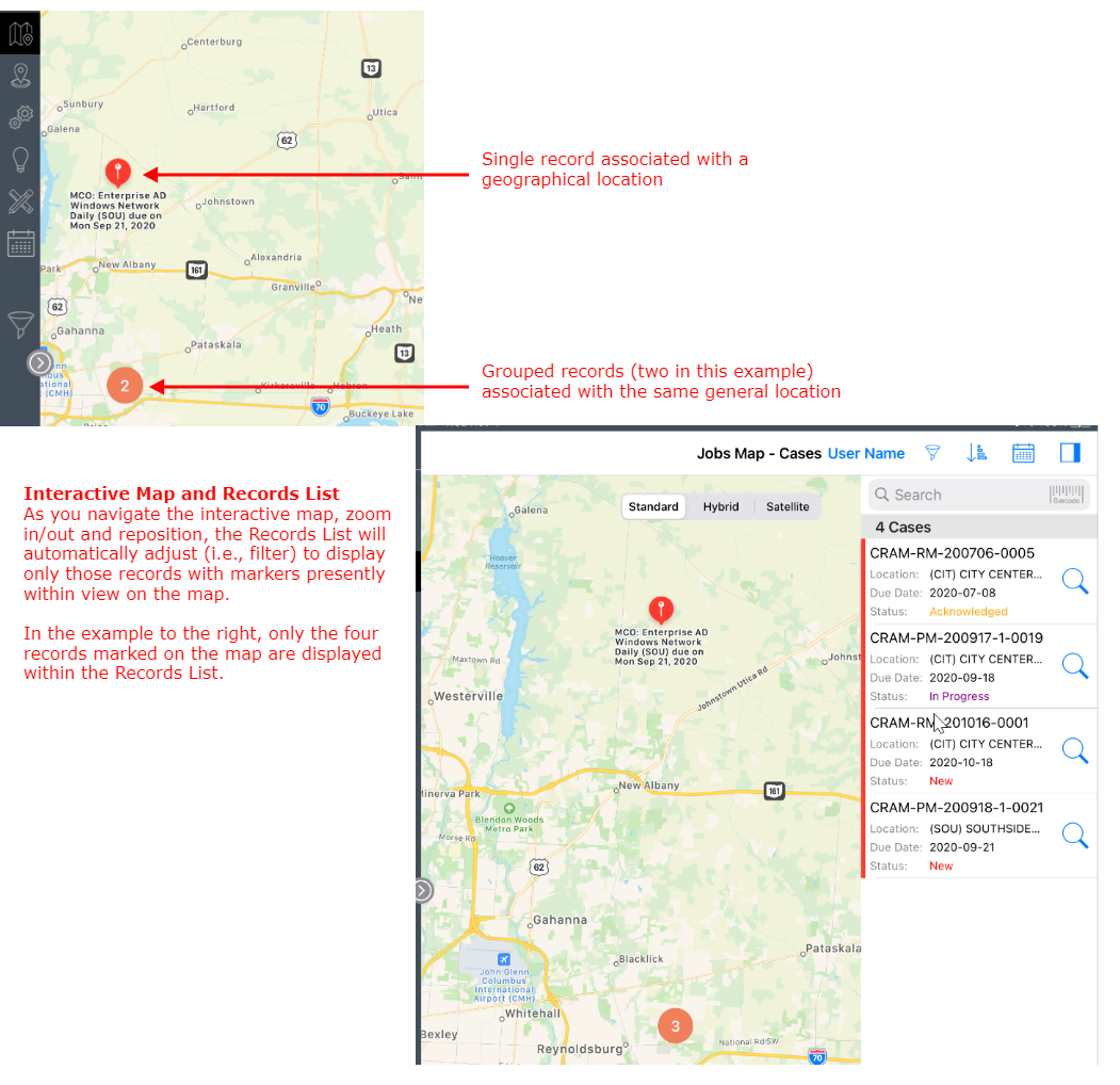 Jobs Map Pin vs Count Annotated