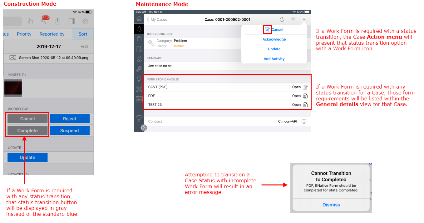 WF Required for Status Transition Annotated