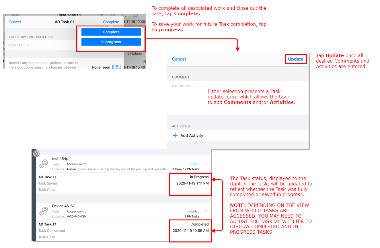 Saving Task Work Annotated