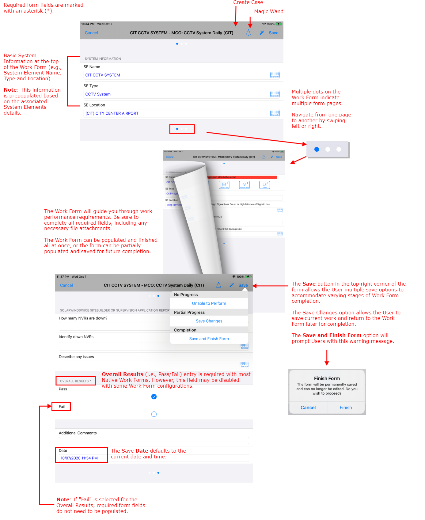 Work Form Specifications