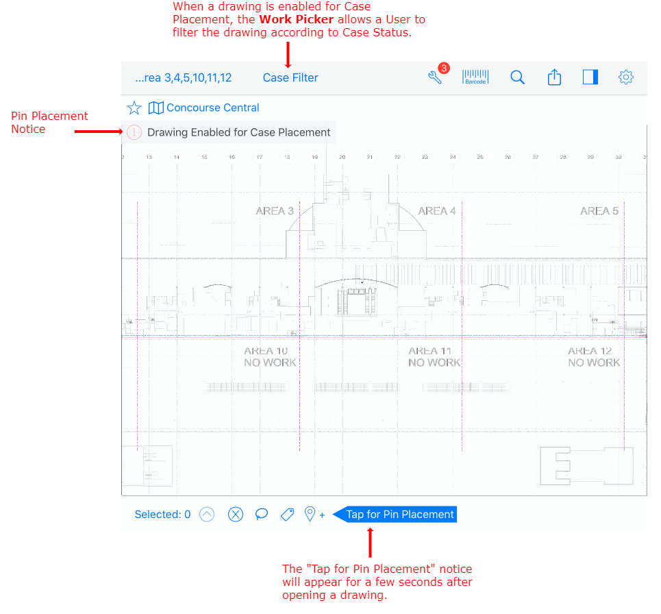 Pin Placement Enabled Notices