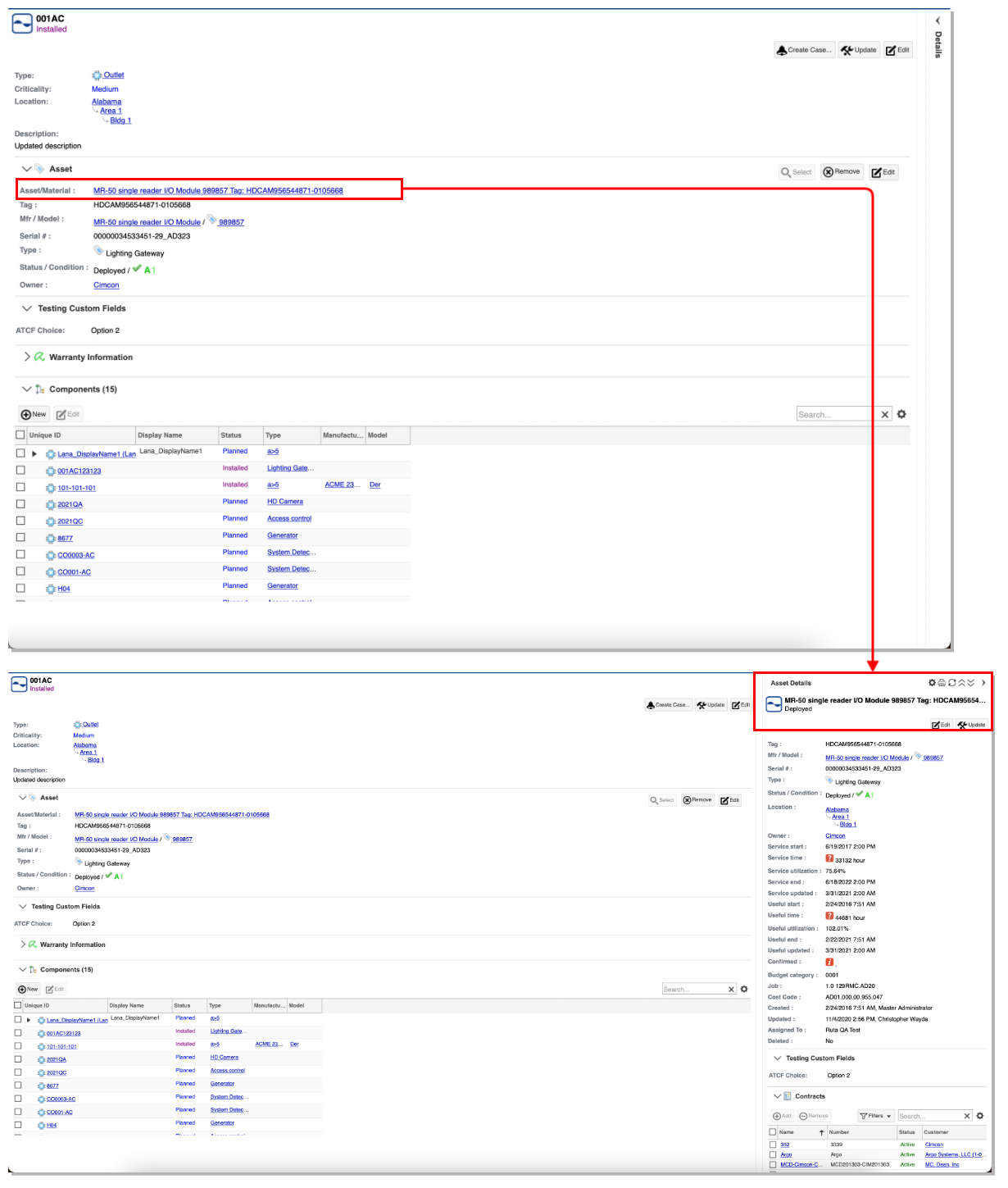 Device Details Full Page View