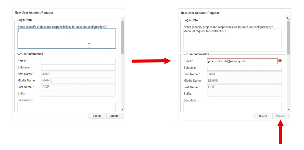 New User Account Request Form (PKI)