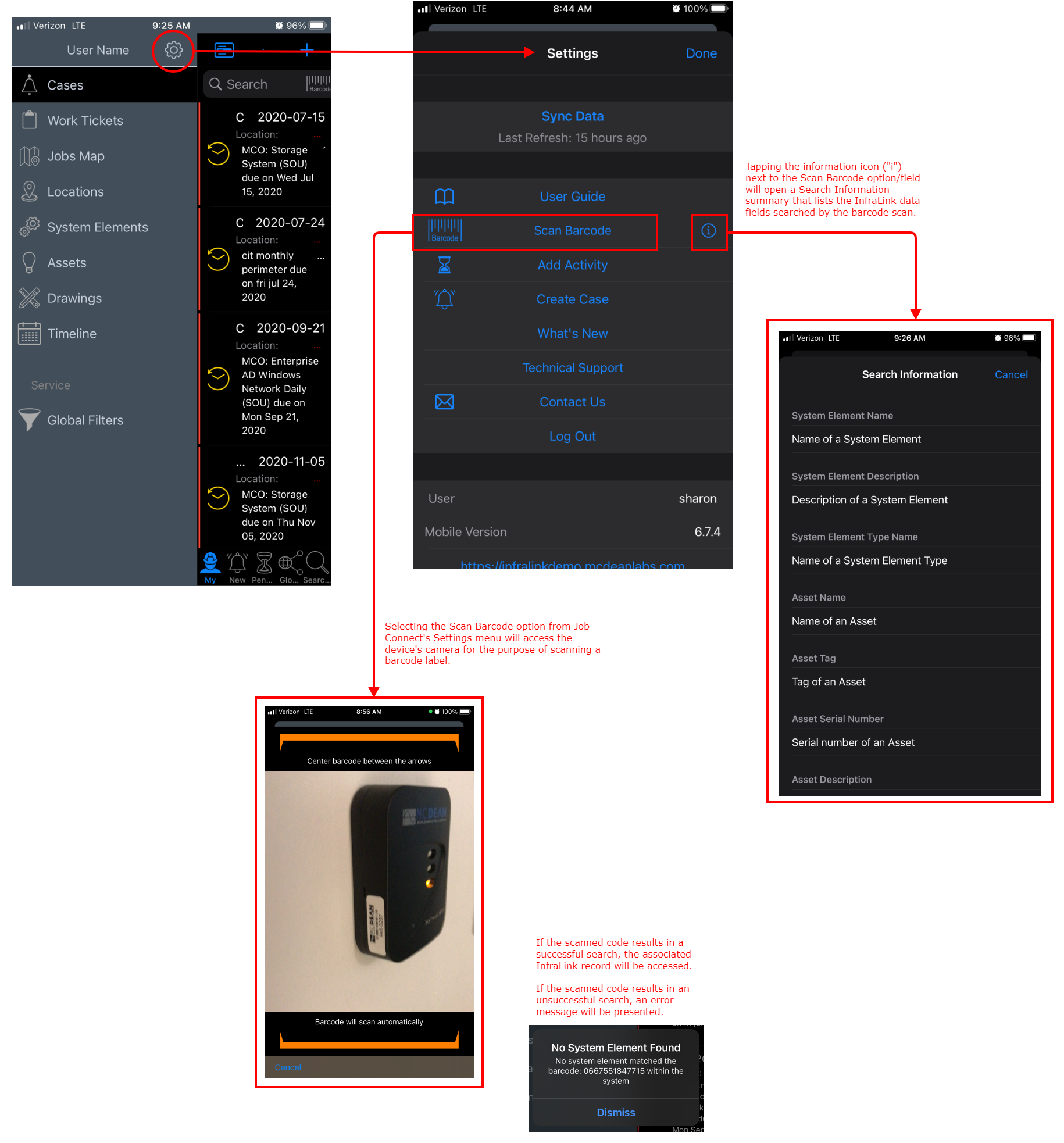 JC Settings Barcode Scan