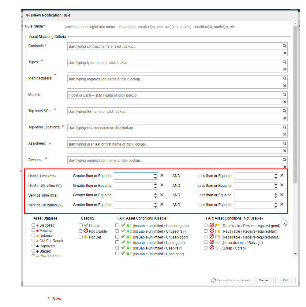 Expanded Inventory Notification Rules