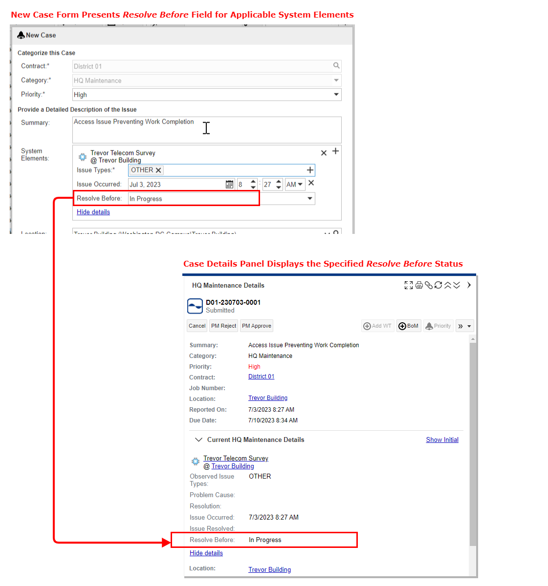 Issue Resolve Before Life Cycle Status