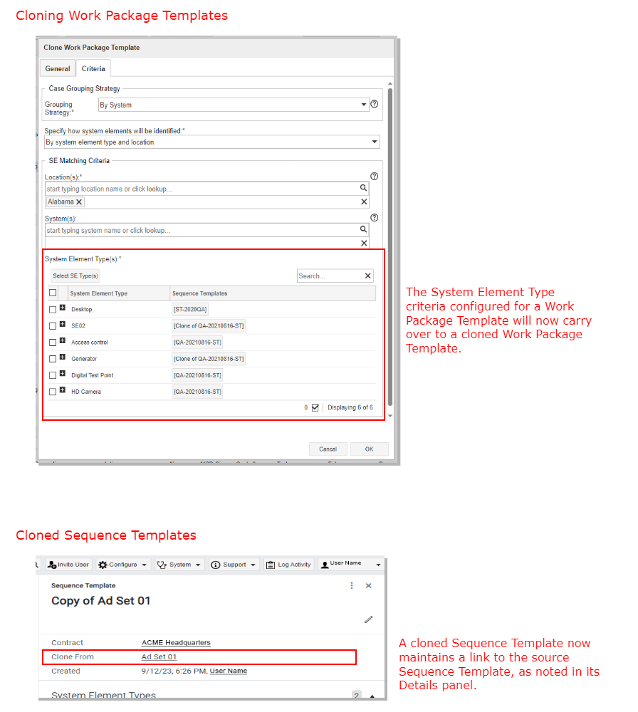 Production Configuration Cloning Improvements