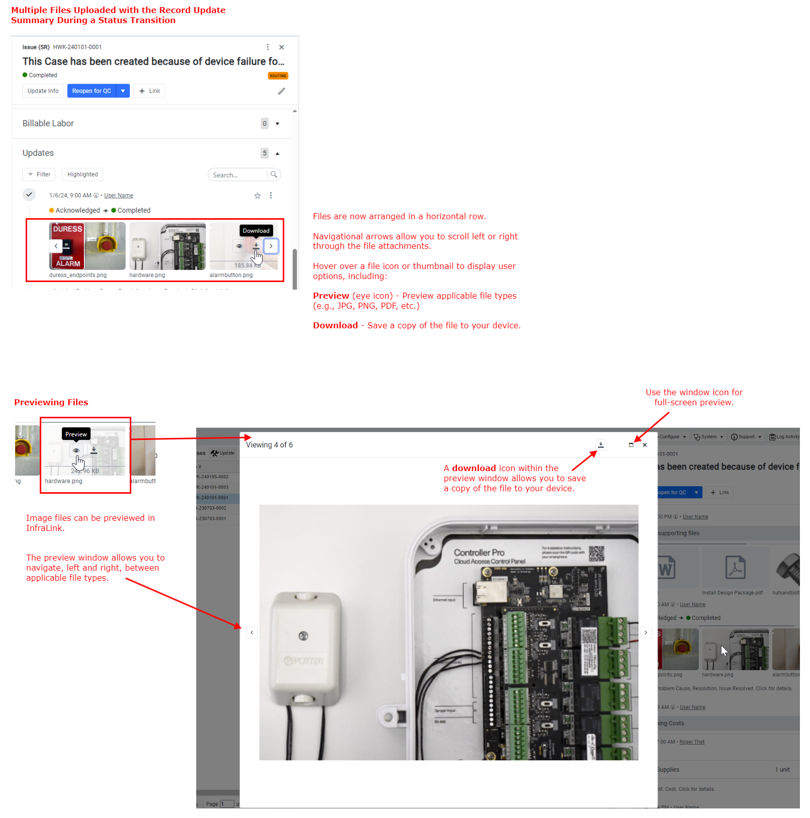 Enhance Display of File Uploads